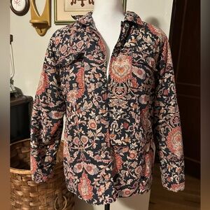 Nexx Floral Pattern Jacket - Black and Red